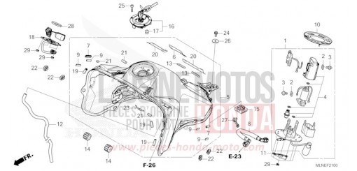 FUEL TANK/FUEL PUMP (1) CRF1100DS de 2025